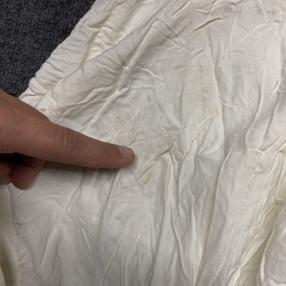 Vintage Breakin' Loose Made in USA Slip Mini Dress Womens 7/8 Off White Ivory - Picture 12 of 14